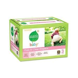  Free & Clear Diapers, Stage 3, 16 28 lbs., White, 76 per 