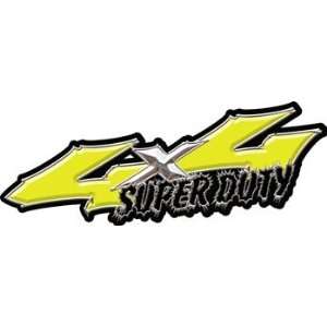  Wicked Series 4x4 Yellow Super Duty Decals   4.25 h x 13 