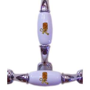  Ankh and Cartouche Chrome Cabinet Pull Handle