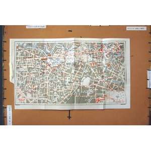  Map 1972 Street Plan Centre Town Berlin Germany