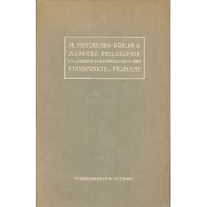  Moderne Philosophie Frischeisen Koehler Books