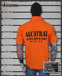 CHAQUETERO★ Rockabillly Jail Wear Prison Break Shirt M L XL XXL 