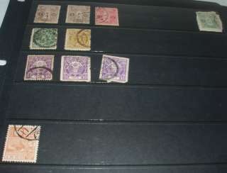 Japan collection on stockleaves. All stamps shown in the 6 pictures 