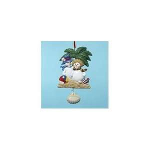  Club Pack of 12 Tropical Snowman Couple Christmas 