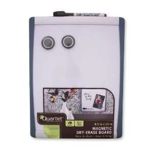  Quartet Magnetic Dry Erase Board 8.5x11 w/Marker Grey 