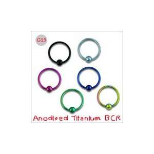  G23 Grade Anodised Titanium BCR Body Jewelry Jewelry