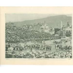   1899 Print Wine Festival of Vevey Entry of Herdsmen 