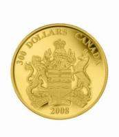 2008 $300 GOLD COIN CANADA PROVINCIAL COAT ARMS ALBERTA  