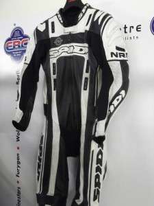 Spidi NRG Pro One Piece Motorcycle Race Leathers UK 38 EU 48 Black 