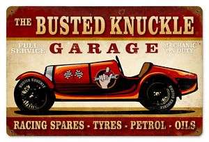 BKG Vintage Race Car Sign  