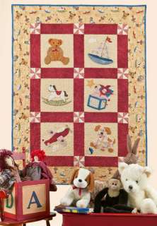 Vintage Toybox Baby Quilt Pattern Shabby Fabrics Applique  