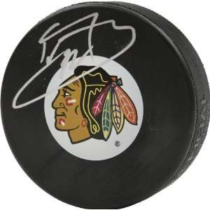  Kristopher Versteeg Autographed Chicago Blackhawks Logo 