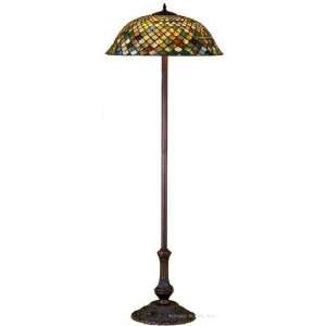   Scale Tiffany Stained Glass Floor Lamp 63 Inches H
