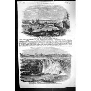 1856 Trunk Railway Canada Tubular Bridge Chaudiere River 
