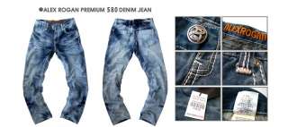 ALEX ROGAN PREMIUM Vntage Washed Denim JEANS sz 30 44  