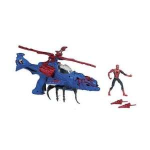  Spider Man Web Copter with Exclusive Action Figure Toys 