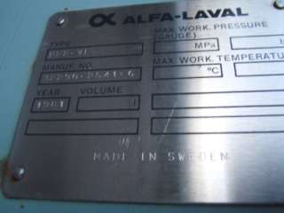 Alfa Laval Plate Heat Exchanger   P22   Excellent  
