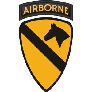  US Army 1st Cavalry Division Airborne Patch Decal Sticker 
