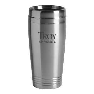  Troy University   16 ounce Travel Mug Tumbler   Silver 