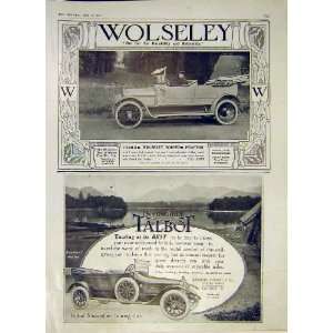  Motor Car Wolseley Talbot Torpedo Phaeton Print 1914