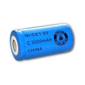   Size Rechargeable Battery 3000mAh NiCd 1.2V Flat Top Cell Electronics