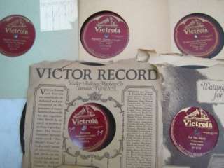 ENRICO CARUSO lot of 12 VICTOR & VICTROLA 10 78 RPM RECORDS / ALL ARE 