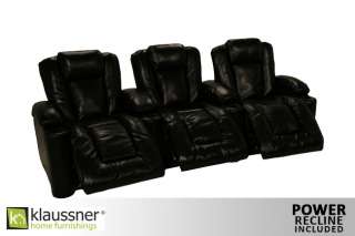 Klaussner (3 Seats) Home Theater Seating Chairs POWER  