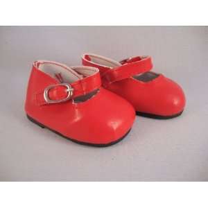  Pair of Red Dress Shoes with Velco for the 18 Inch Doll 