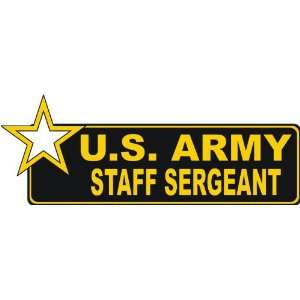  United States Army Staff Sergeant Bumper Sticker Decal 9 