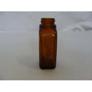  Vintage Whitehall Glass Apothecary Amber Bottle 