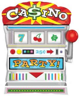 Las Vegas Casino Party Supershape Balloon Slot Machine  
