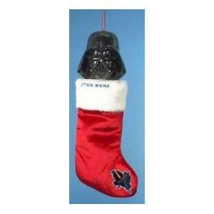 Star Wars Darth Vader Molded Plastic Head Christmas Stocking with 