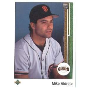  1989 Upper Deck # 239 Mike Aldrete San Francisco Giants 