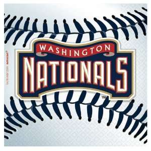 Lets Party By Amscan Washington Nationals Baseball   Beverage Napkins