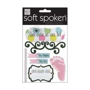  Soft Spoken Themed Embellishments   Shes Cute As Can Be 