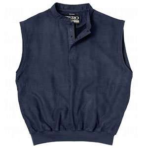  Zero Restriction Mens Microsuede Windvests Navy Small 