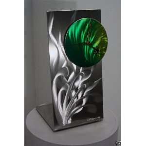  Modern Handmade Metal Art Desk Clock, Design by Wilmos 