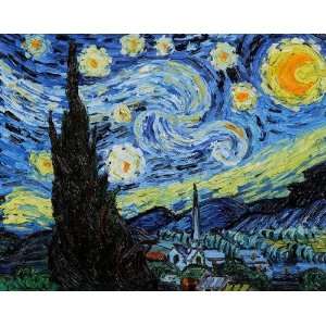  Art Reproduction Oil Painting   Van Gogh Paintings Starry 