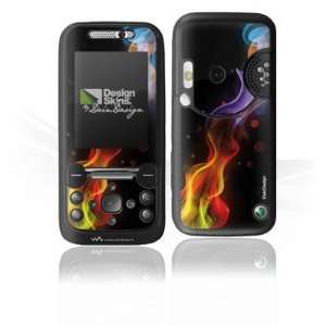  Design Skins for Sony Ericsson W850i   Coloured Flames 