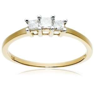   Cut 3 Stone Diamond Ring (1/4 cttw, I J Color, I1 I2 Clarity), Size 8