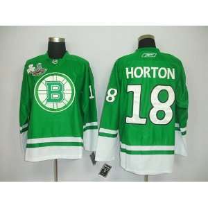   #18 NHL Boston Bruins Green Hockey Jersey Sz56