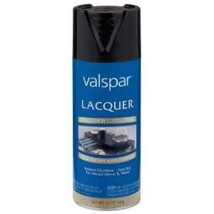  Valspar Brand 465 65062 SP 12 Oz Gloss Black Lacquer Spray 