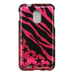 VMG Sprint Samsung Galaxy S II S2 Design Hard 2 Pc Case   Pink Black 