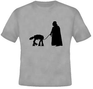 Star Wars Darth Vader Movie Funny Joke Gray NEW T Shirt  