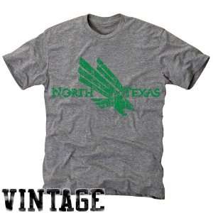  North Texas Mean Green Ash Distressed Logo Vintage Tri 