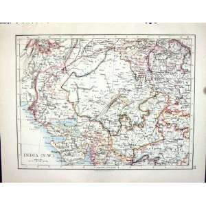 Johnston Antique Map 1898 India Bombay Bay Bengal Assam Bhutan  
