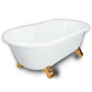   WW DM3 M2 45 PB Madeline Double Ended Clawfoot Bathtub in White, Armad