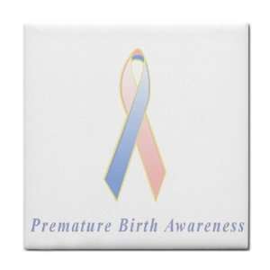 Premature Birth Awareness Ribbon Tile Trivet