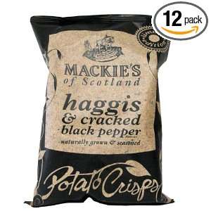 Mackies of Scotland Haggis & Cracked Black Pepper Potato Chips, 5.3 