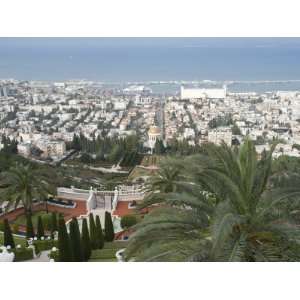 Shrine of the Bab, Bahai Gardens, Haifa, Israel, Middle East 